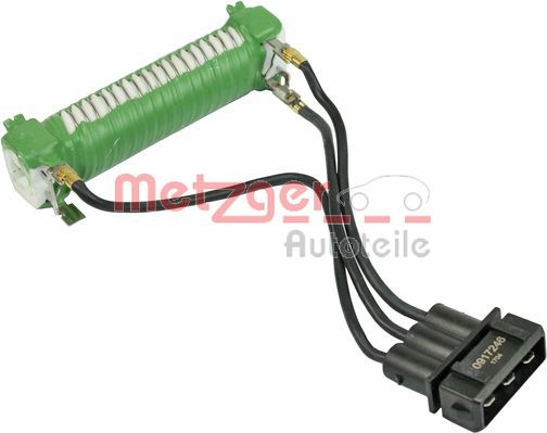 Pre-resistor, electro motor radiator fan - 0917246 METZGER