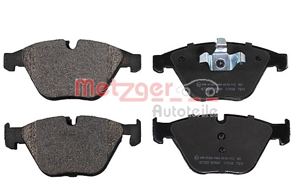 Brake Pad Set, disc brake - 1170168 METZGER