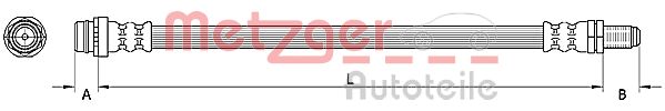 Brake Hose - 4110796 METZGER