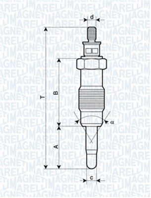 Glow Plug - 062580704304 MAGNETI MARELLI