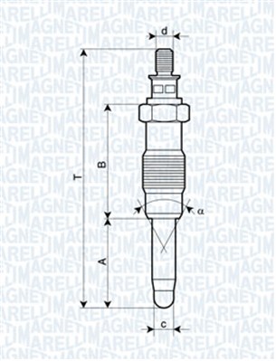 Glow Plug - 062900010304 MAGNETI MARELLI