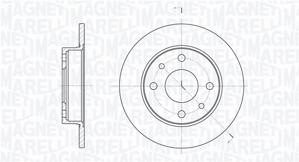 Brake Disc - 361302040169 MAGNETI MARELLI