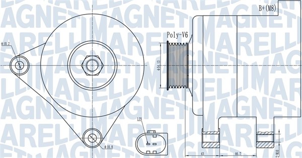 Alternatore - 063732000010 MAGNETI MARELLI