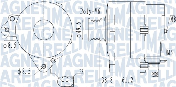 Alternatore - 063732137010 MAGNETI MARELLI