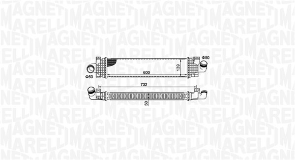 Intercooler - 351319204980 MAGNETI MARELLI