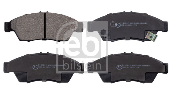 stabdžių trinkelių rinkinys, diskinis stabdys - 116348 FEBI BILSTEIN