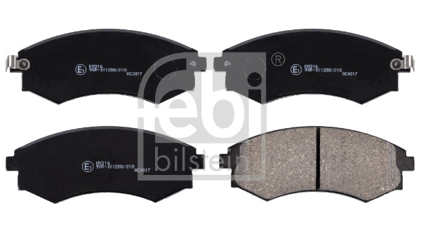 Brake Pad Set, disc brake - 170253 FEBI BILSTEIN