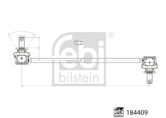 Asta/Puntone, Stabilizzatore - 184409 FEBI BILSTEIN