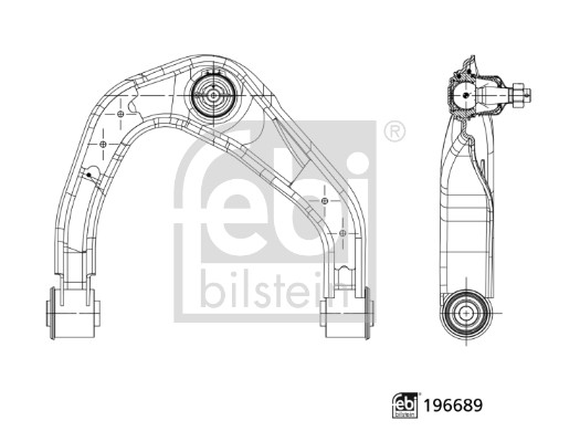 Braccio oscillante, Sospensione ruota - 196689 FEBI BILSTEIN
