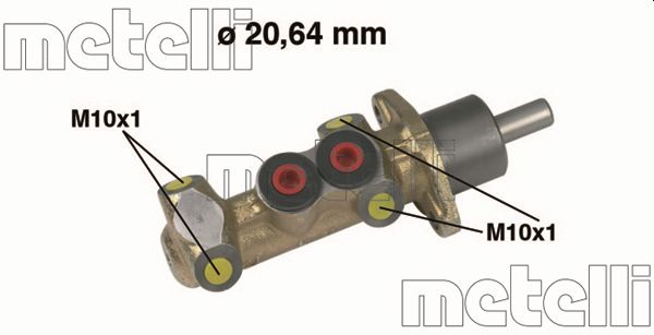 Brake Master Cylinder - 05-0044 METELLI