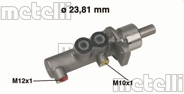 Cilindro maestro del freno - 05-0378 METELLI