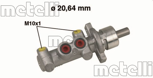 Brake Master Cylinder - 05-0396 METELLI