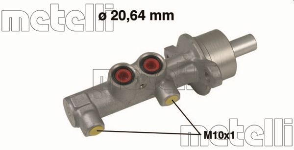 Brake Master Cylinder - 05-0538 METELLI
