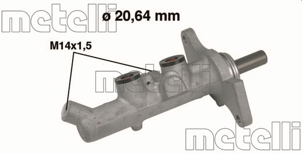 Brake Master Cylinder - 05-0593 METELLI