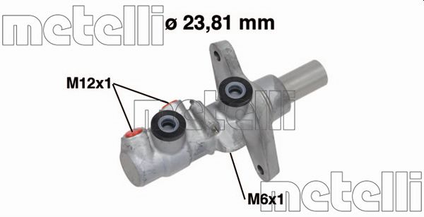 Brake Master Cylinder - 05-0742 METELLI