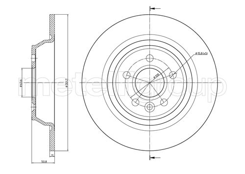 Brake Disc - 23-0897C METELLI