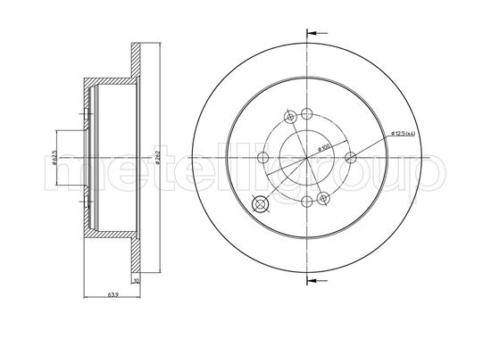 Brake Disc - 23-0931C METELLI