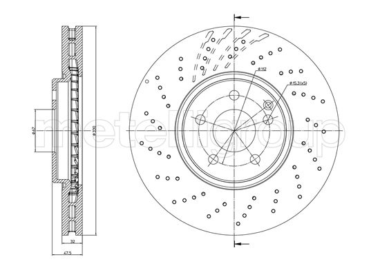 Brake Disc - 23-1103FC METELLI