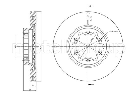 Brake Disc - 23-1178 METELLI