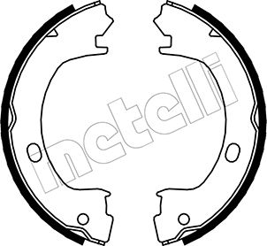 stabdžių trinkelių komplektas, stovėjimo stabdis - 53-0031 METELLI
