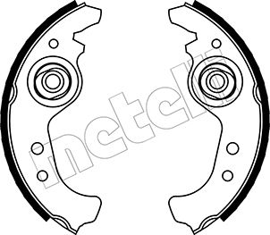 Kit ganasce freno - 53-0063 METELLI