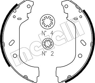 Bremsbackensatz - 53-0074 METELLI