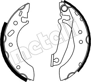 Brake Shoe Set - 53-0119 METELLI