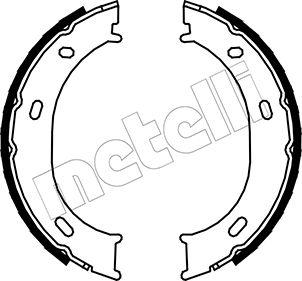 Brake Shoe Set, parking brake - 53-0239 METELLI