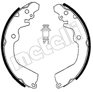 Комплект тормозных колодок - 53-0257 METELLI