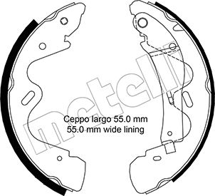 Комплект тормозных колодок - 53-0291 METELLI