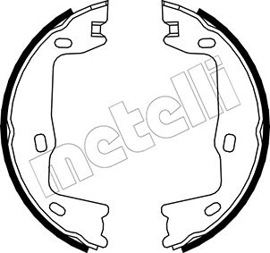 Brake Shoe Set, parking brake - 53-0302 METELLI