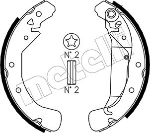 Brake Shoe Set - 53-0311 METELLI