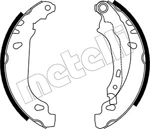 Brake Shoe Set - 53-0328 METELLI