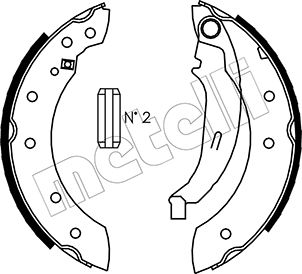 Kit ganasce freno - 53-0350 METELLI