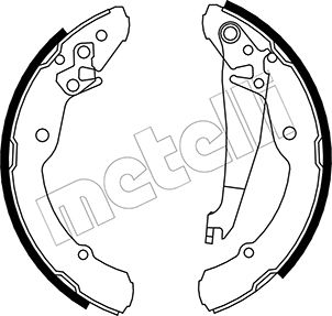 Brake Shoe Set - 53-0379 METELLI