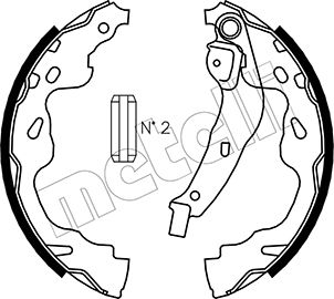 Комплект тормозных колодок - 53-0438 METELLI