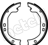Brake Shoe Set, parking brake - 53-0742 METELLI