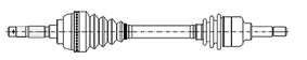 Drive Shaft - 17-1021 METELLI