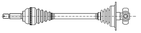 Drive Shaft - 17-0395 METELLI