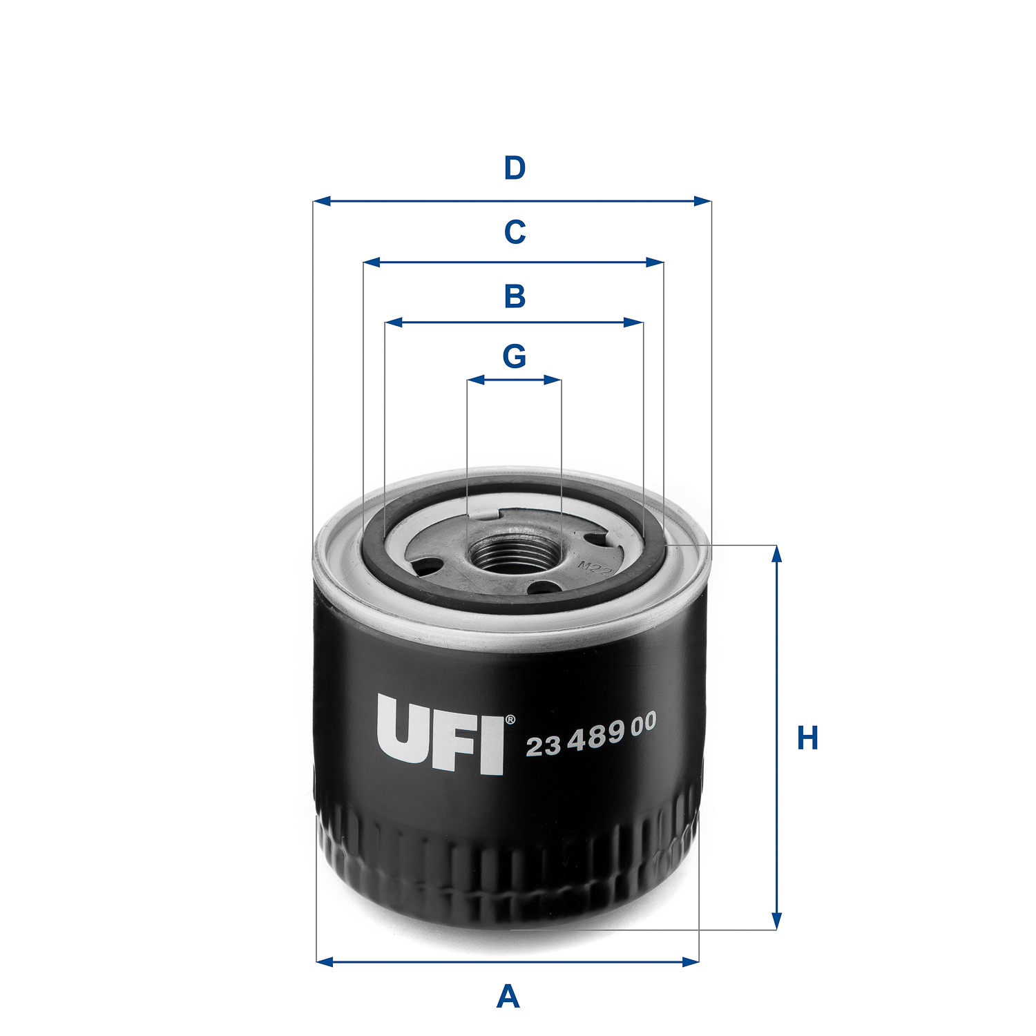 Oil Filter - 23.489.00 UFI