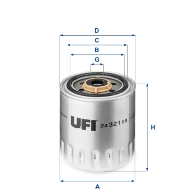 Fuel filter - 24.321.00 UFI