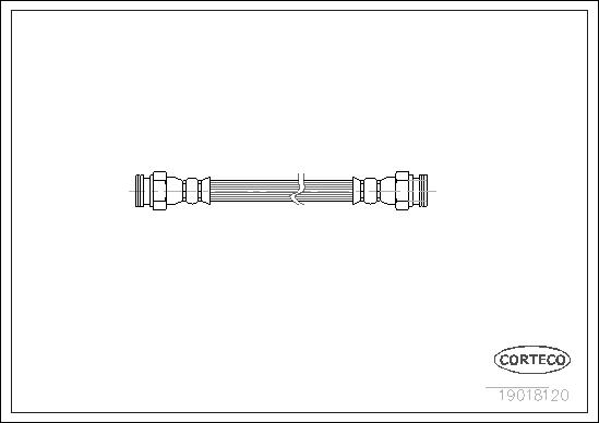 Brake Hose - 19018120 CORTECO