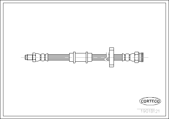Brake Hose - 19018121 CORTECO