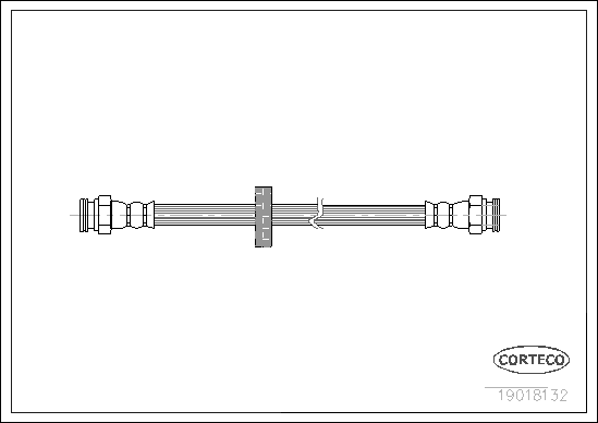 Brake Hose - 19018132 CORTECO