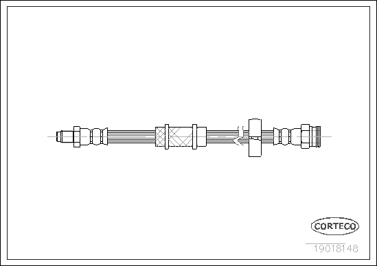 Brake Hose - 19018148 CORTECO