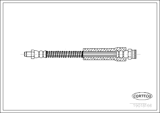 Brake Hose - 19018166 CORTECO
