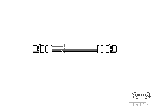 Brake Hose - 19018175 CORTECO