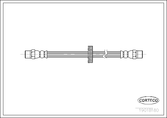 Brake Hose - 19018180 CORTECO