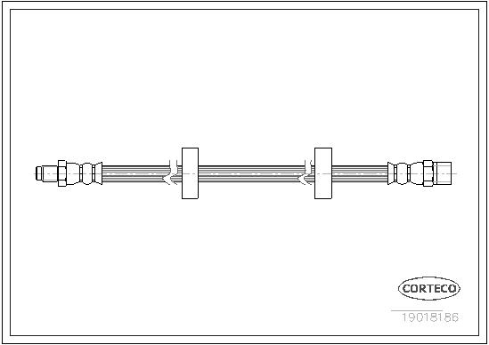 Brake Hose - 19018186 CORTECO