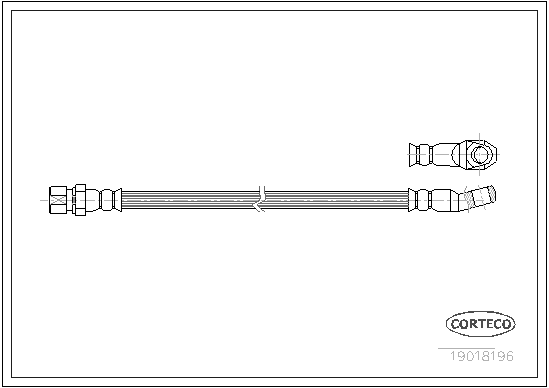 Brake Hose - 19018196 CORTECO